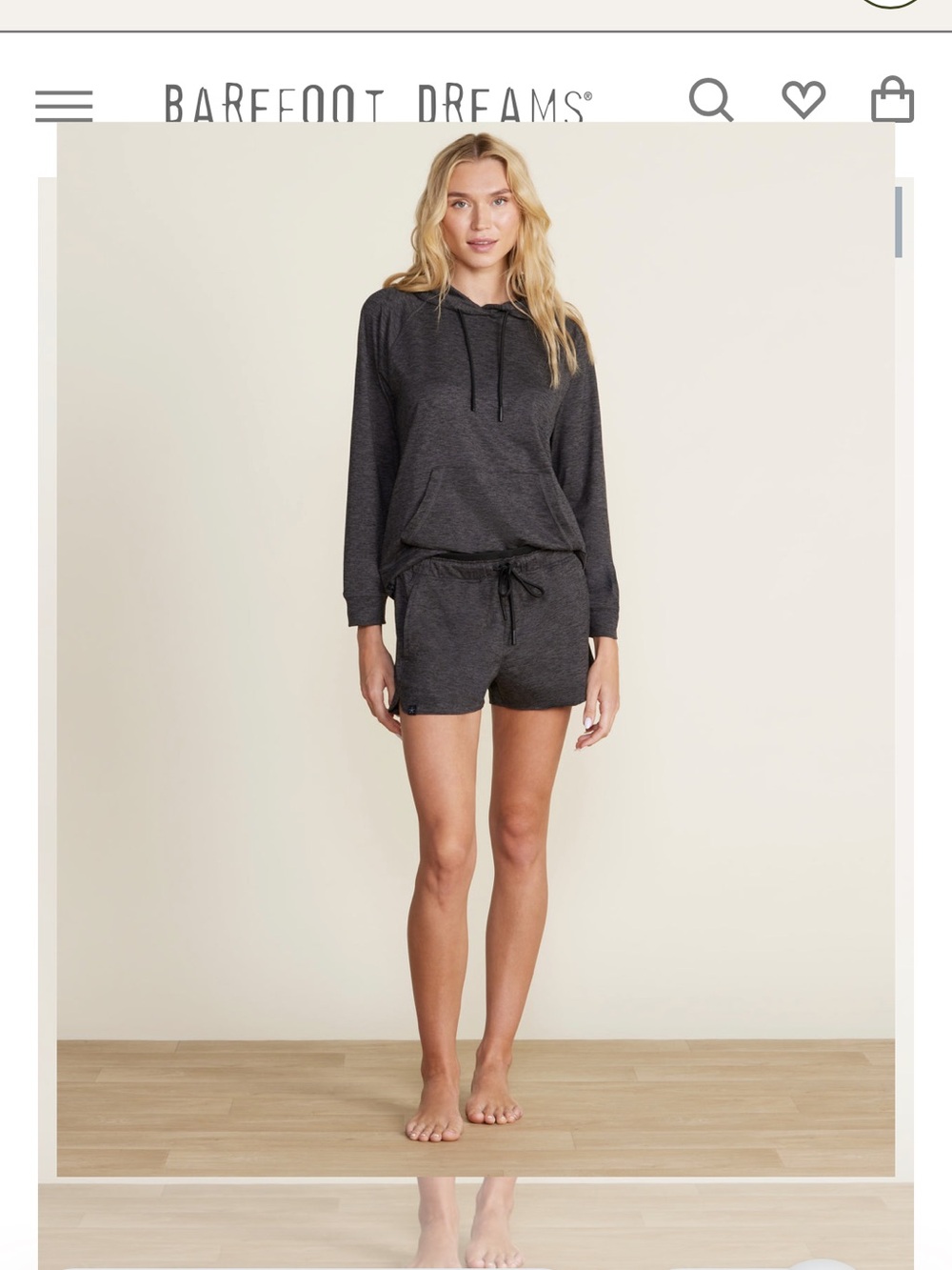 Barefoot Dreams Butterchic Shorts Black Size S New with tags